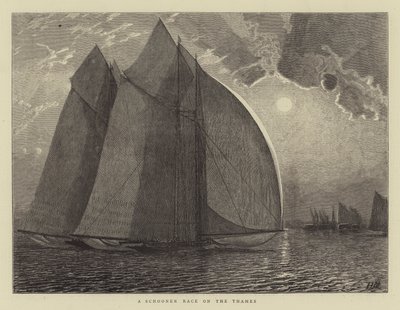A Schooner Race on the Thames by Hamilton Macallum